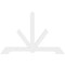 Ekena Millwork Vanguard Architectural Grade PVC Gable Bracket, 96"W x 64"H x 2"D x 6"F, 16/12 Pitch GBP096X64X0206VAN00 - alternate 5